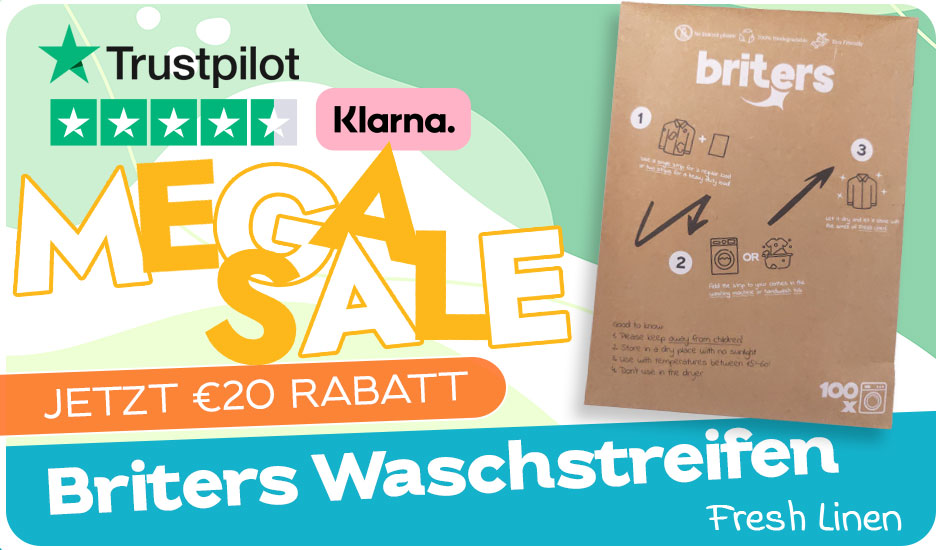 Jetzt €20 Rabatt Briters.de